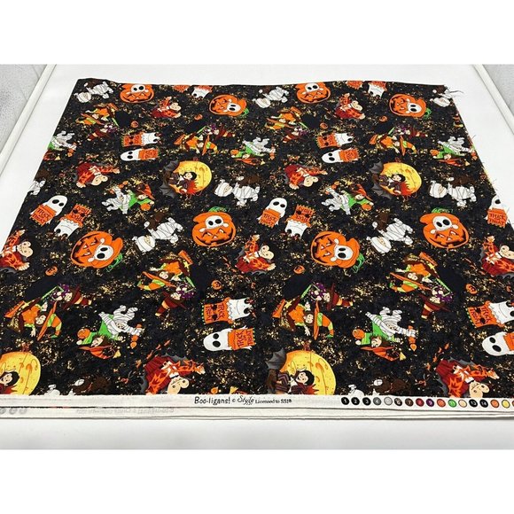 Boo-ligans Style Licensed to SSI Cotton Halloween Fabric 2.75 Yards x 44 Inch - Picture 8 of 16